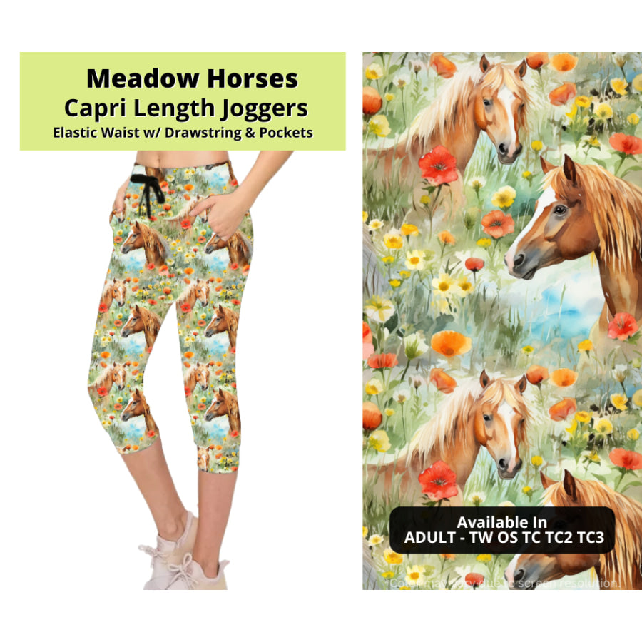 Preorder Custom Styles - Meadow Horses - Closes 24 Mar - ETA late Jun 2025 Leggings