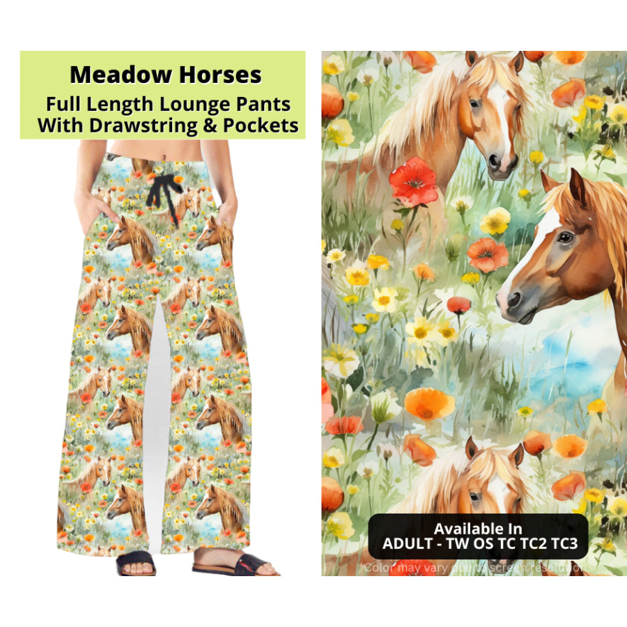 Preorder Custom Styles - Meadow Horses - Closes 24 Mar - ETA late Jun 2025 Leggings