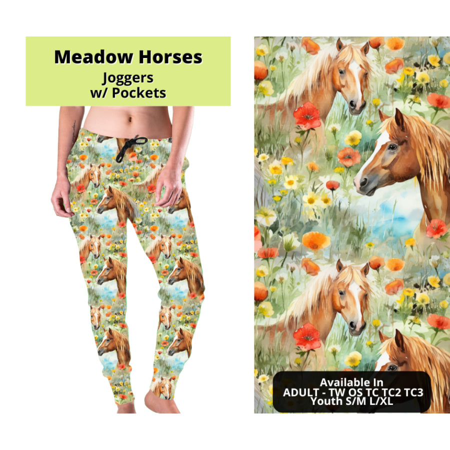 Preorder Custom Styles - Meadow Horses - Closes 24 Mar - ETA late Jun 2025 Leggings