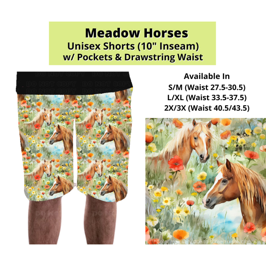 Preorder Custom Styles - Meadow Horses - Closes 24 Mar - ETA late Jun 2025 Leggings