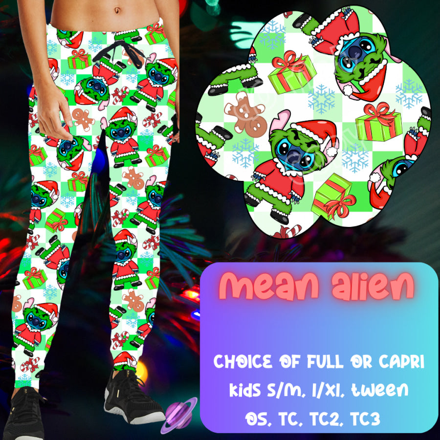 PREORDER Custom Styles - Mean Alien - Closes 1 Oct - ETA late Dec 2024 Leggings