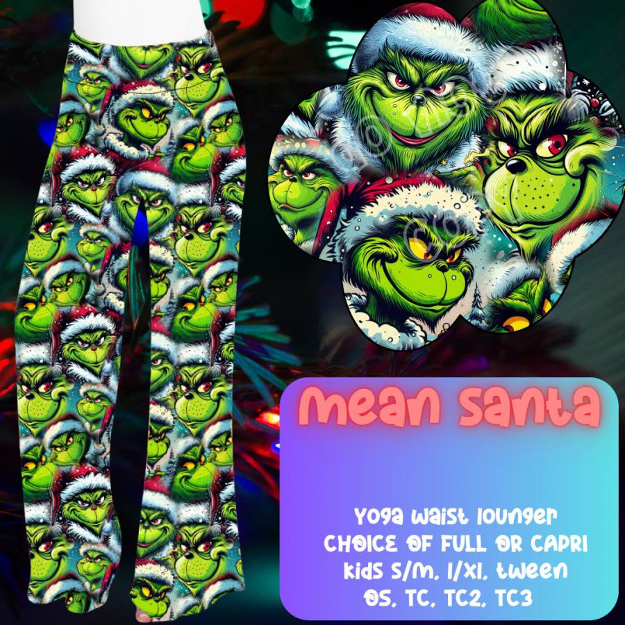 PREORDER Custom Styles - Mean Santa - Closes 1 Oct - ETA late Dec 2024 Leggings