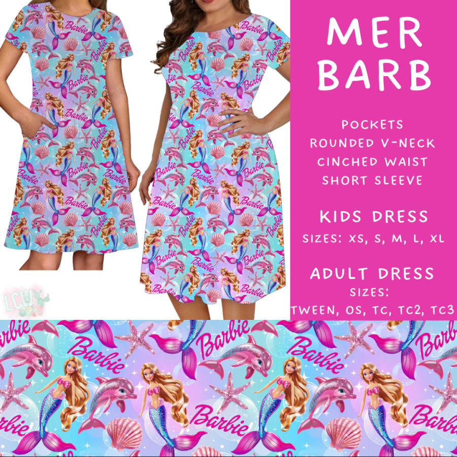 Preorder Custom Styles - Mer Barb - Closes 15 May - ETA mid Jul 2025 Leggings