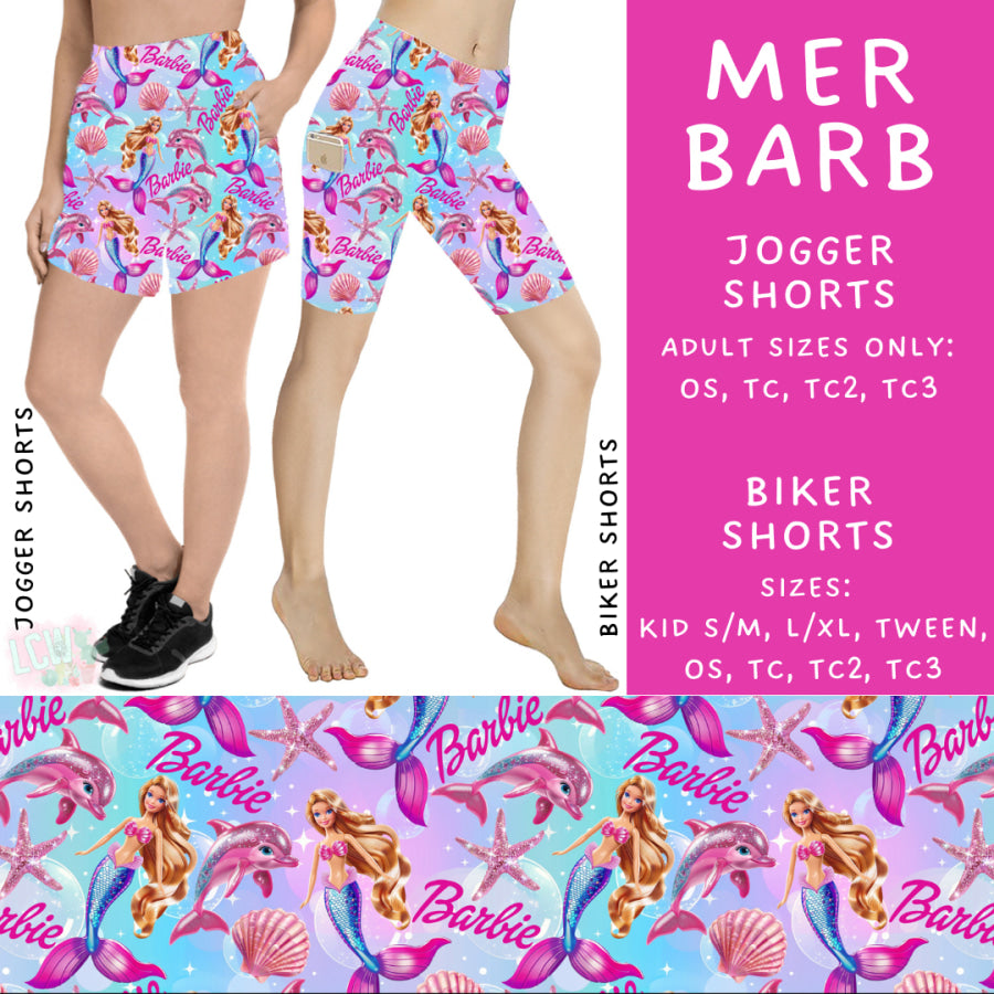 Preorder Custom Styles - Mer Barb - Closes 15 May - ETA mid Jul 2025 Leggings