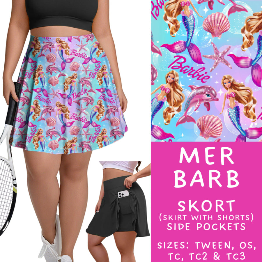 Preorder Custom Styles - Mer Barb - Closes 15 May - ETA mid Jul 2025 Leggings