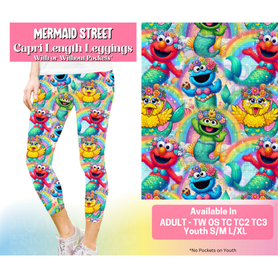 Preorder Custom Styles - Mermaid Street - 23 May - ETA early Sep 2025 Leggings