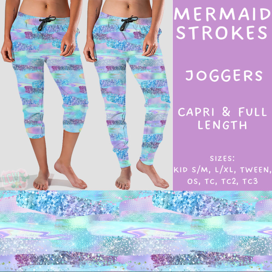 Preorder Custom Styles - Mermaid Strokes - Closes 26 Feb - ETA mid May 2025 Leggings