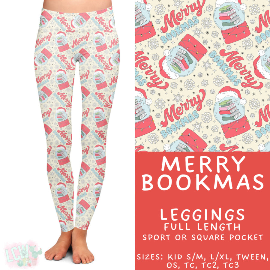 Preorder Custom Styles - Merry Bookmas - Closes 3 Oct - ETA late Dec 2025 Leggings
