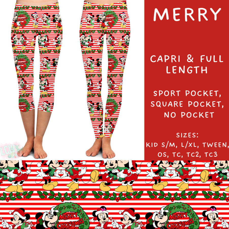 Preorder Custom Styles - Merry - Closes 31 Oct - ETA early Jan 2025 Leggings