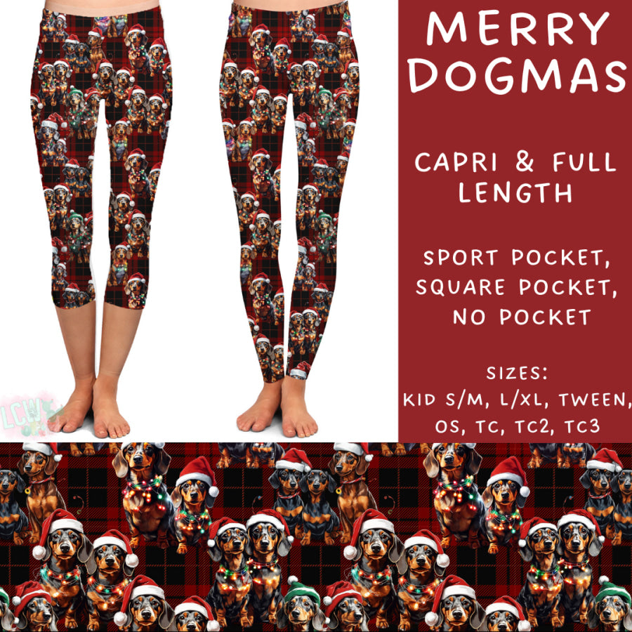 Preorder Custom Styles - Merry Dogmas - Closes 31 Oct - ETA early Jan 2025 Leggings