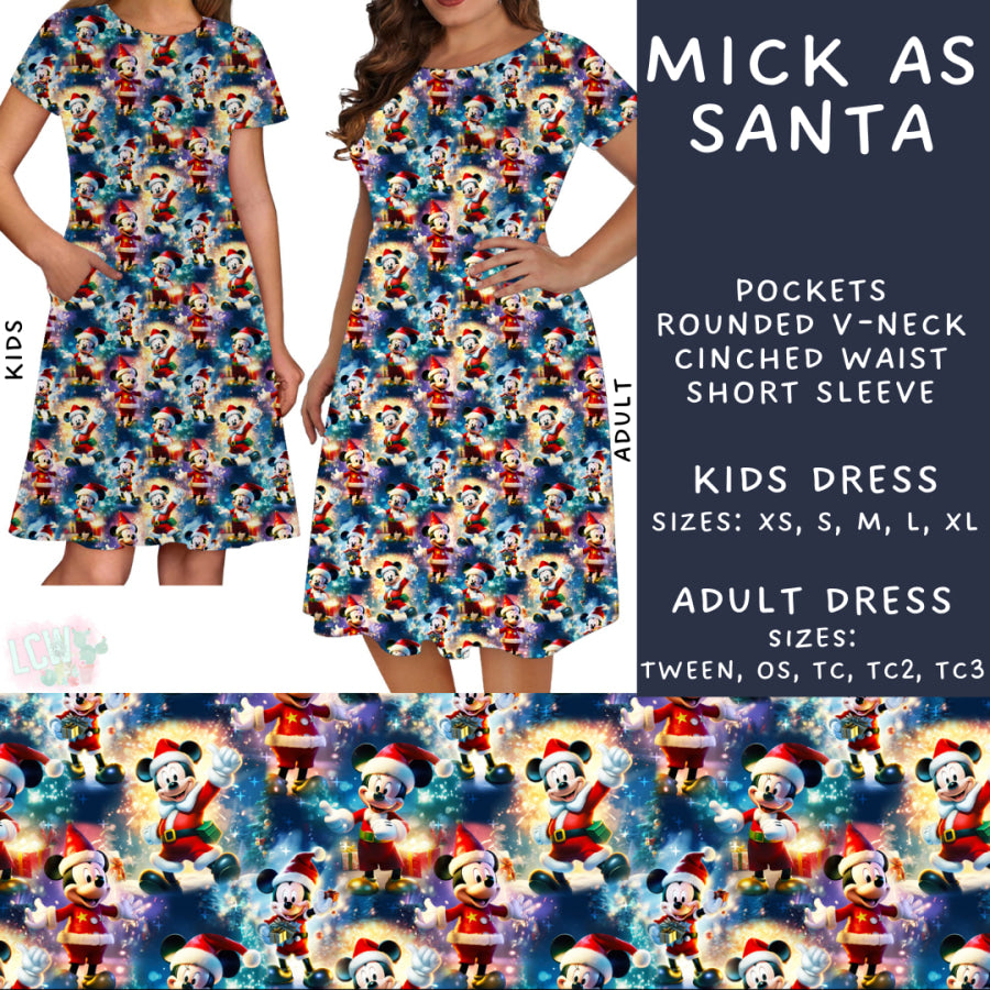 Preorder Custom Styles - Mick As Santa - Closes 31 Oct - ETA early Jan 2025 Leggings