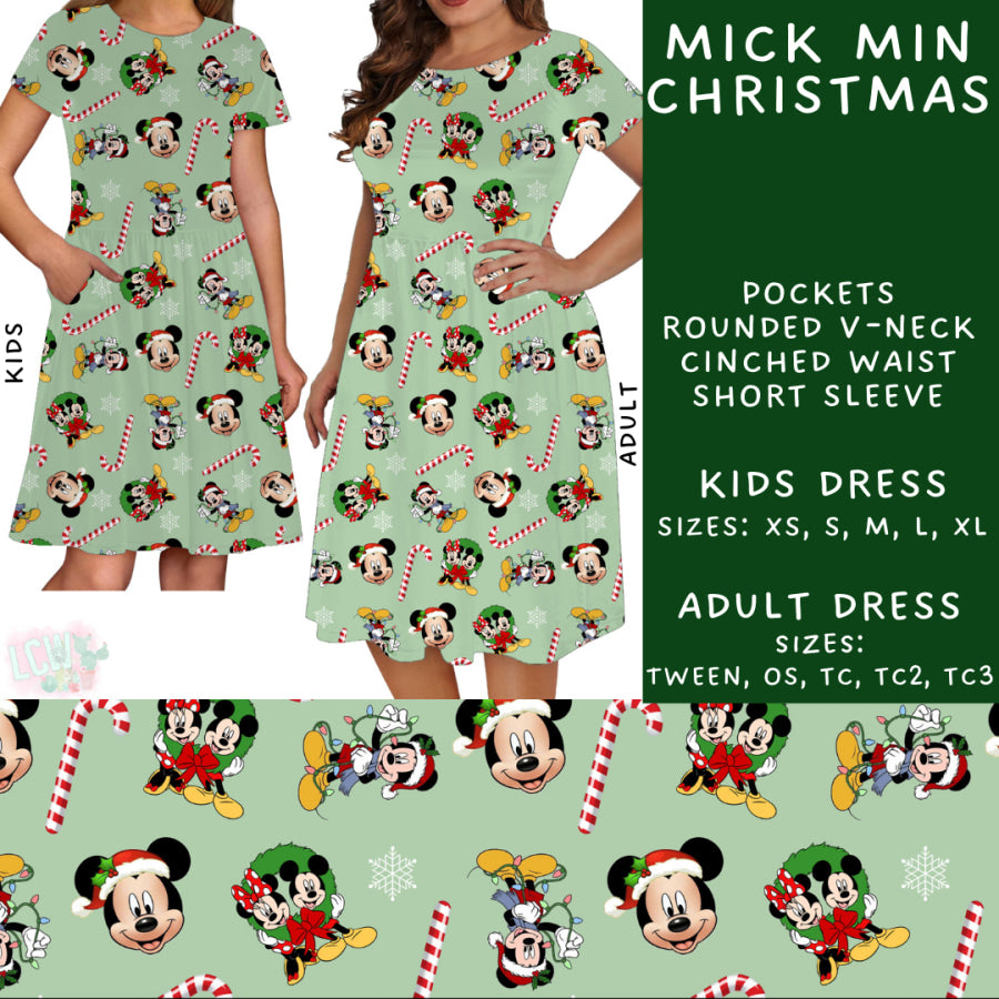 Preorder Custom Styles - Mick Min Christmas - Closes 31 Oct - ETA early Jan 2025 Leggings