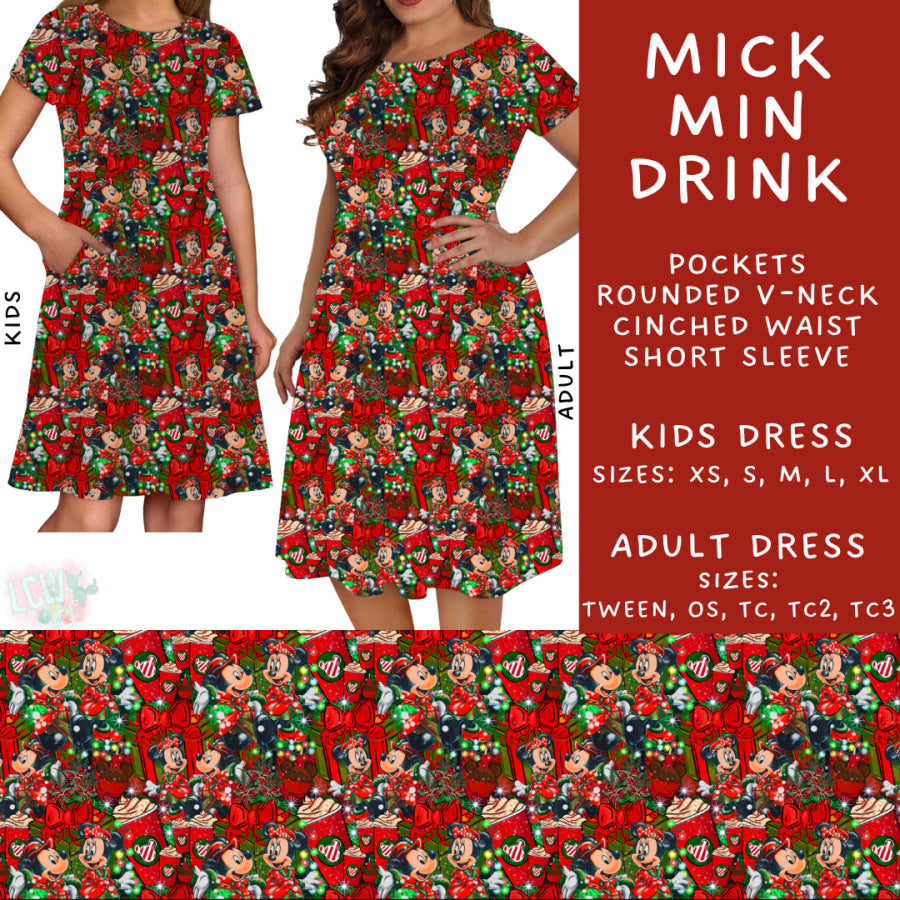 Preorder Custom Styles - Mick Min Drink - Closes 31 Oct - ETA early Jan 2025 Leggings