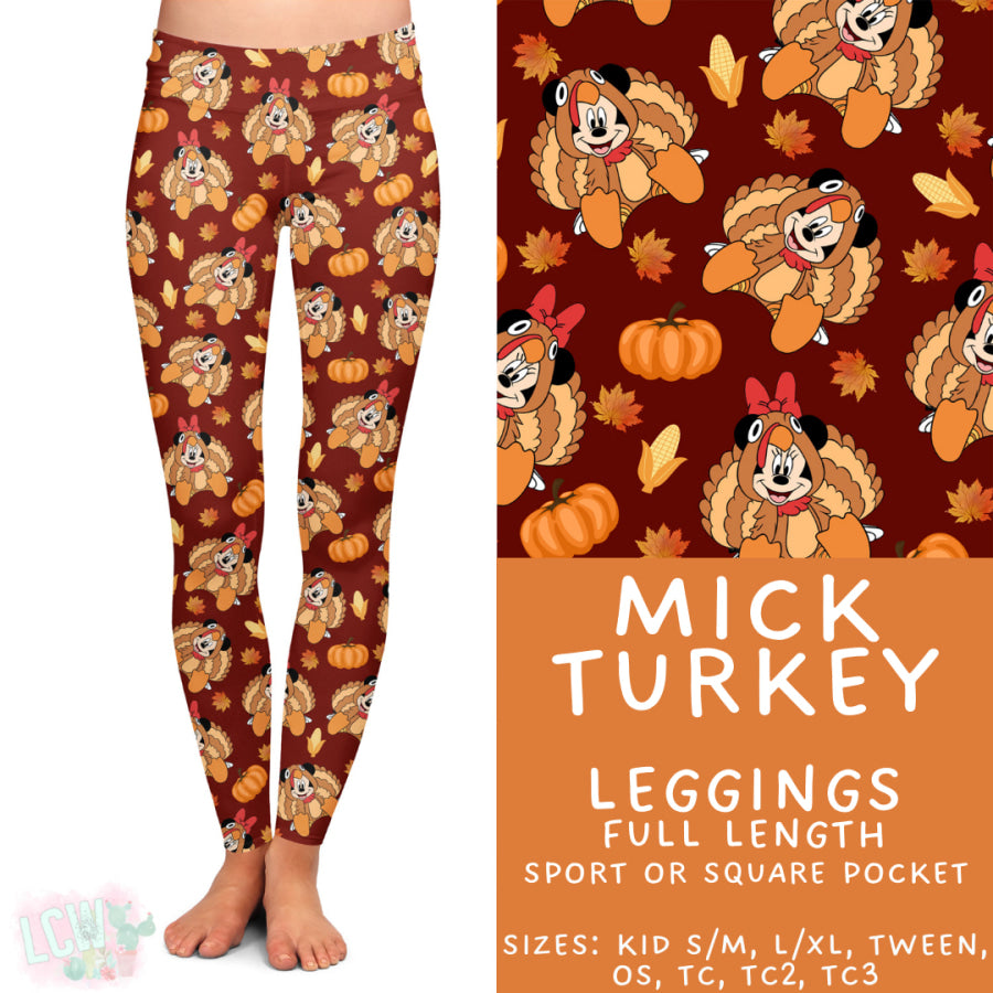 Preorder Custom Styles Mick Turkey Closes 29 Aug ETA late Nov 2025 Leggings