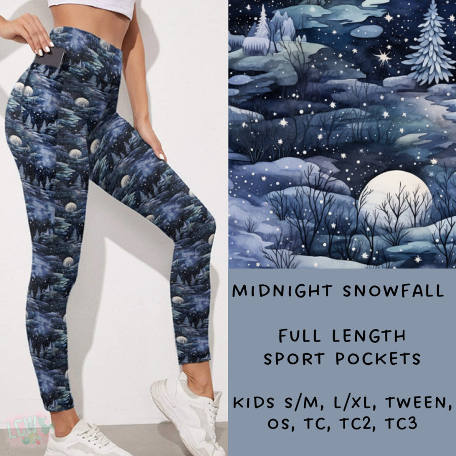 Preorder Custom Styles - Midnight Snowfall - Closes 15 Nov - ETA early Feb 2025 Leggings