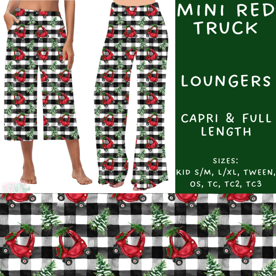 Preorder Custom Styles - Mini Red Truck - Closes 31 Oct - ETA early Jan 2025 Leggings