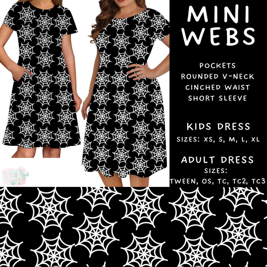 Preorder Custom Styles - Mini Webs - Closes 28 Jun - ETA late Oct 2025 Leggings