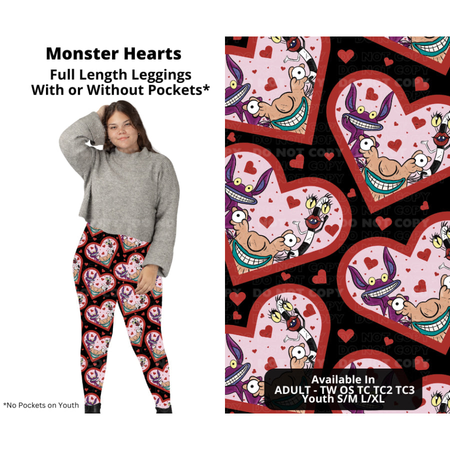 PREORDER Custom Styles - Monster Hearts - Closes 28 Nov - ETA late Feb 2025 Leggings