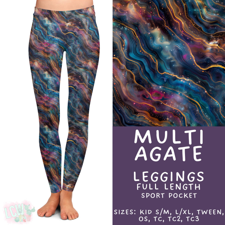 Preorder Custom Styles - Multi Agate - Closes 17 Nov - ETA early Feb 2026 Leggings