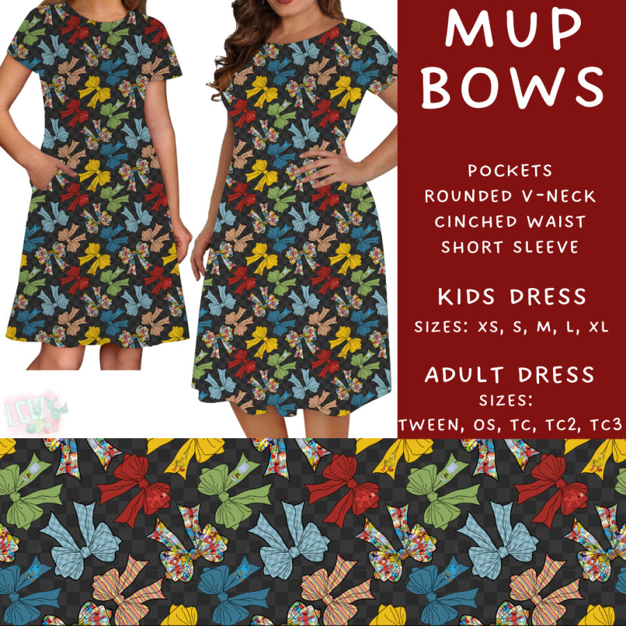 Preorder Custom Styles - Mup Bows - Closes 3 Mar - ETA late May 2025 Leggings