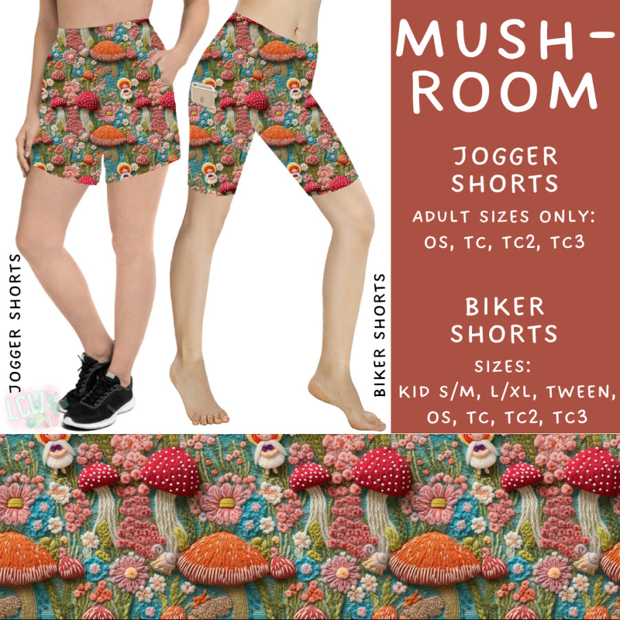 Preorder Custom Styles - Mushroom - Closes 29 May - ETA late Aug 2025 Leggings