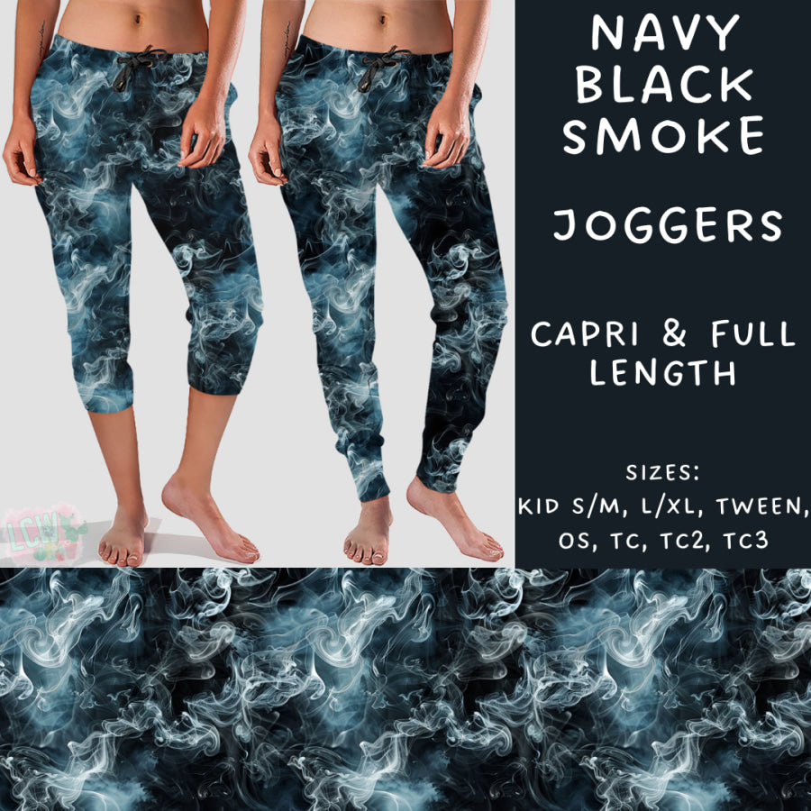 Preorder Custom Styles - Navy Black Smoke - Closes 18 Sep - ETA early Dec 2024 Leggings