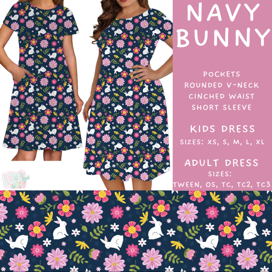 Preorder Custom Styles - Navy Bunny - Closes 17 Feb - ETA late Apr 2025 Leggings