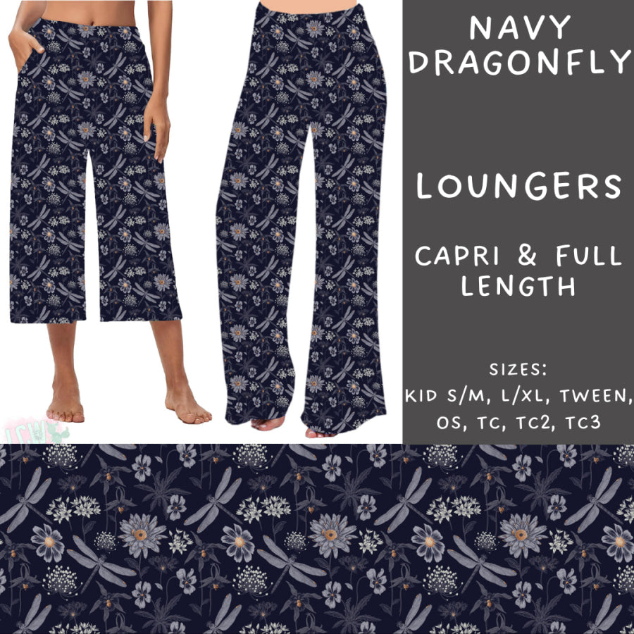 Preorder Custom Styles - Navy Dragonfly - Closes 2 Oct - ETA late Dec 2024 Leggings