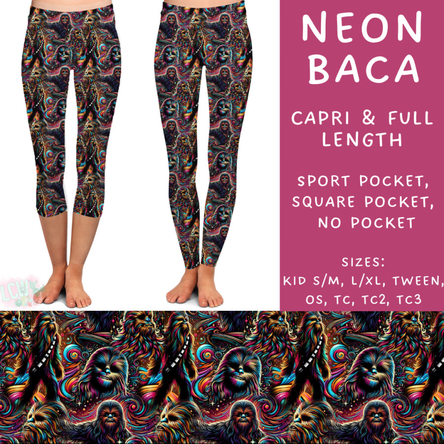 Preorder Custom Styles - Neon Baca - Closes 27 Jan - ETA late Apr 2025 Leggings