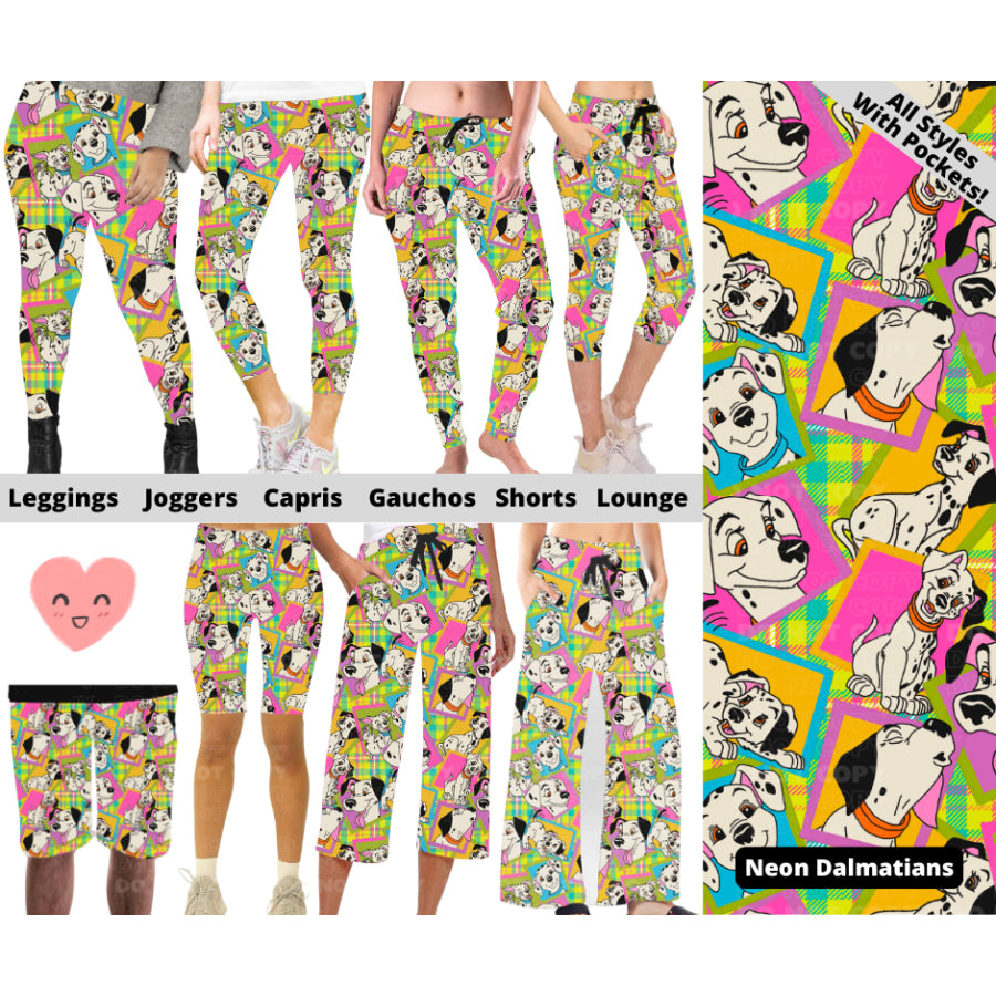 Preorder Custom Styles - Neon Dalmatians - Closes 3 Mar - ETA mid Jun 2025 Leggings