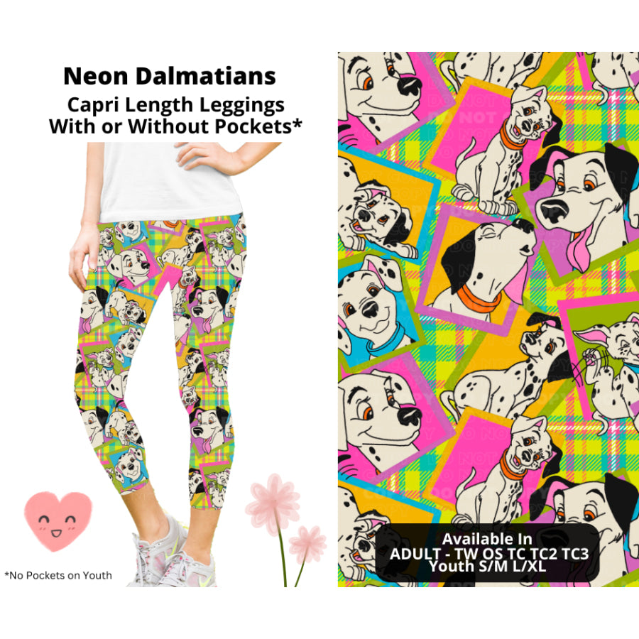 Preorder Custom Styles - Neon Dalmatians - Closes 3 Mar - ETA mid Jun 2025 Leggings