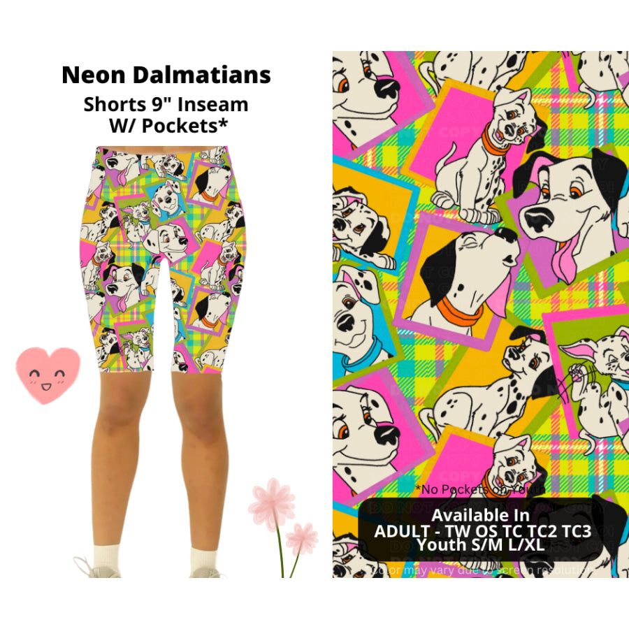 Preorder Custom Styles - Neon Dalmatians - Closes 3 Mar - ETA mid Jun 2025 Leggings