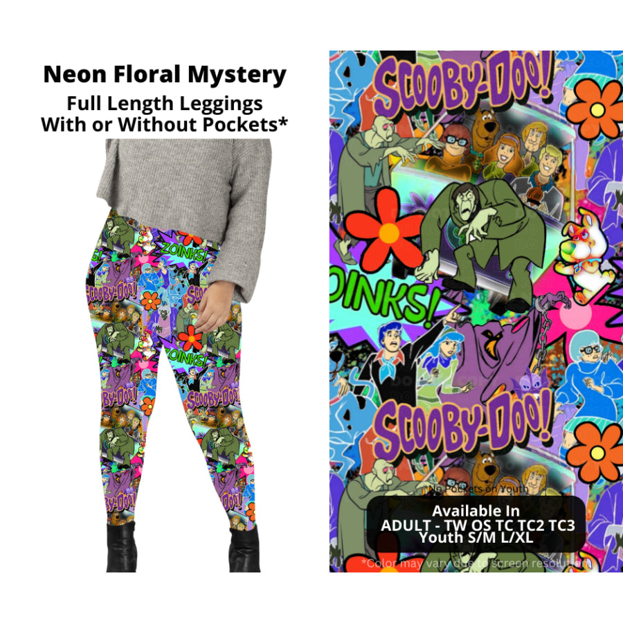 PREORDER Custom Styles - Neon Floral Mystery - Closes 22 Jan - ETA late Apr 2025 Leggings