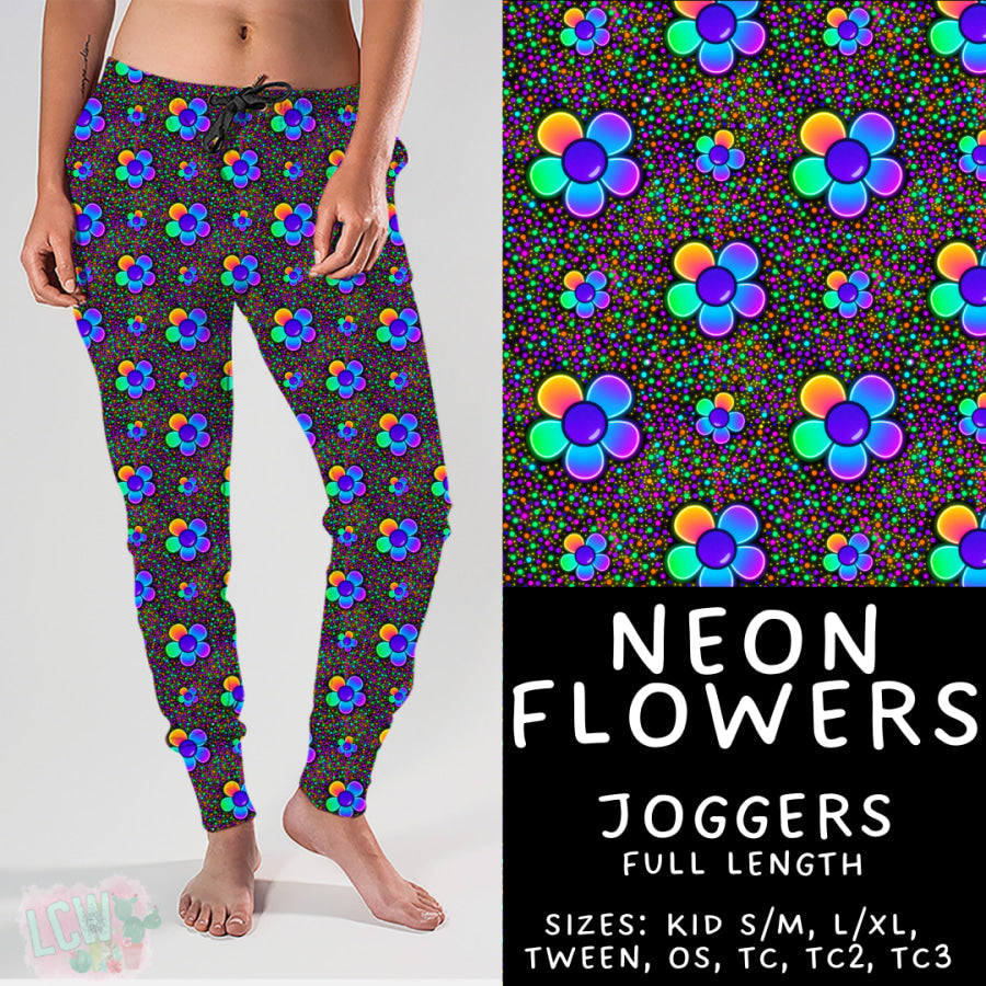 Preorder Custom Styles Neon Flowers Closes 4 Sep ETA late Nov 2025 Leggings