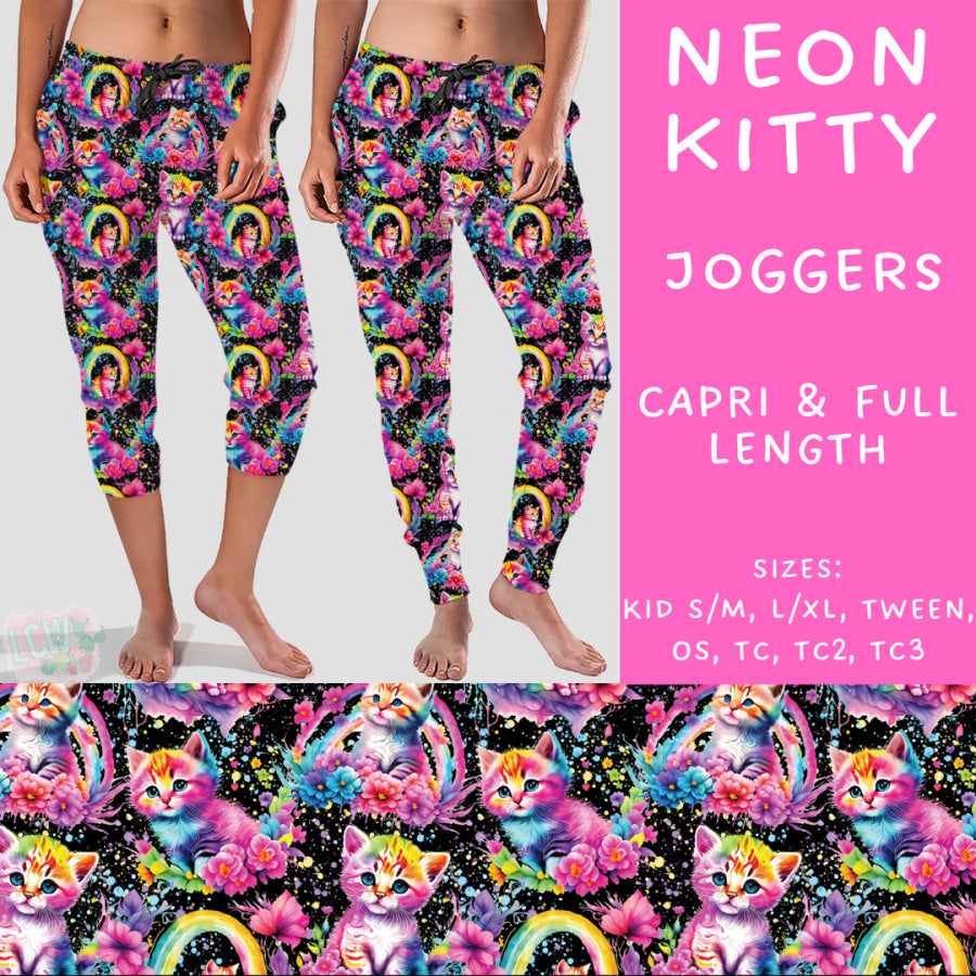 Preorder Custom Styles - Neon Kitty - Closes 2 Oct - ETA late Dec 2024 Leggings