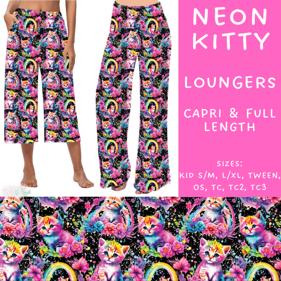 Preorder Custom Styles - Neon Kitty - Closes 2 Oct - ETA late Dec 2024 Leggings