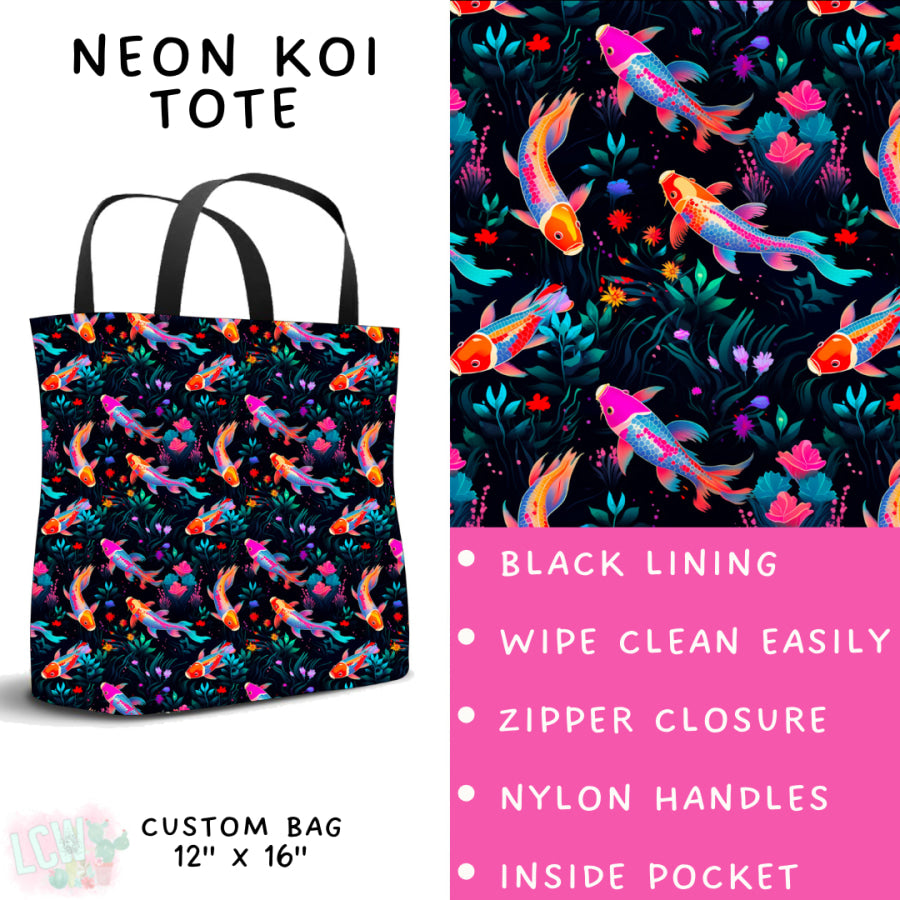 Preorder Custom Styles - Neon Koi - Closes 29 Sep - ETA late Dec 2025 Leggings