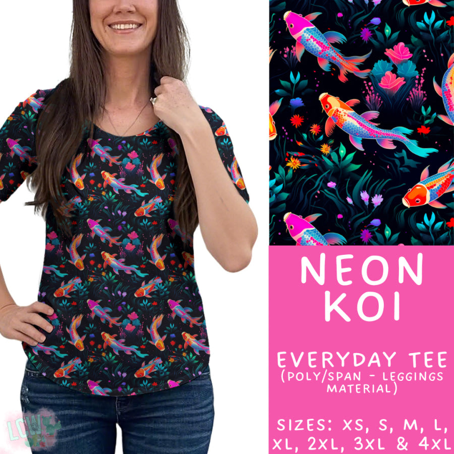 Preorder Custom Styles - Neon Koi - Closes 29 Sep - ETA late Dec 2025 Leggings