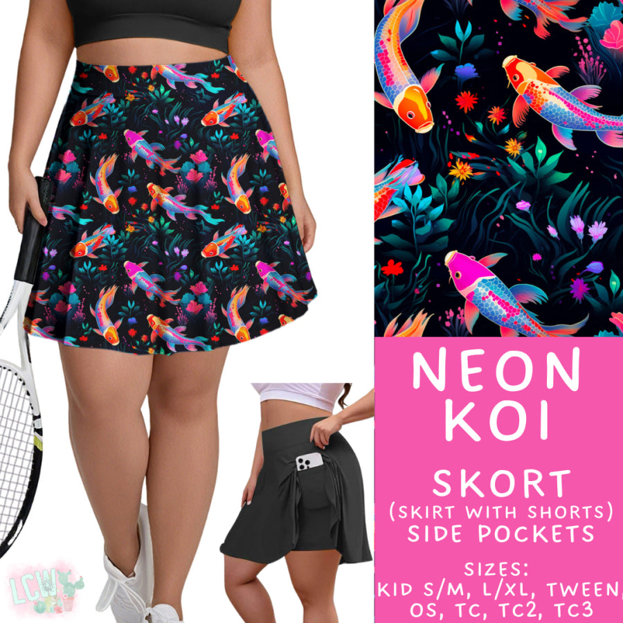 Preorder Custom Styles - Neon Koi - Closes 29 Sep - ETA late Dec 2025 Leggings