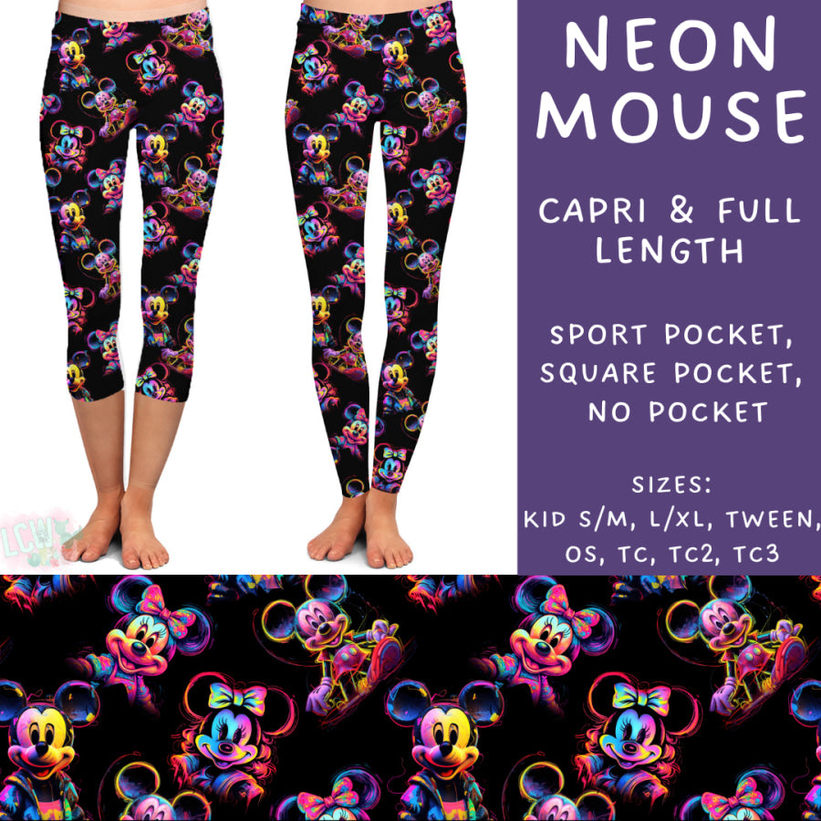 Preorder Custom Styles - Neon Mouse - Closes 18 Nov - ETA early Feb 2025 Leggings