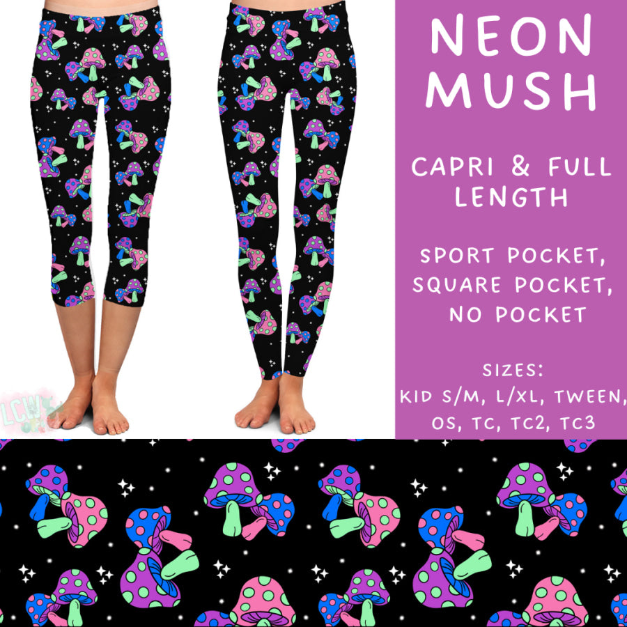 Preorder Custom Styles - Neon Mush - Closes 6 Dec - ETA late Feb 2025 Leggings