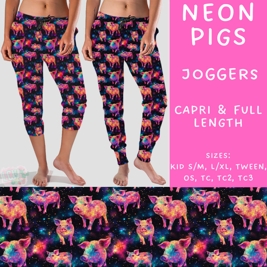 Preorder Custom Styles - Neon Pigs - Closes 2 Oct - ETA late Dec 2024 Leggings