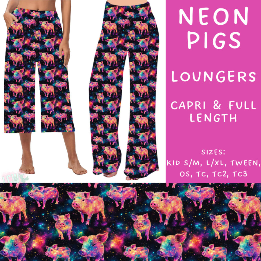 Preorder Custom Styles - Neon Pigs - Closes 2 Oct - ETA late Dec 2024 Leggings