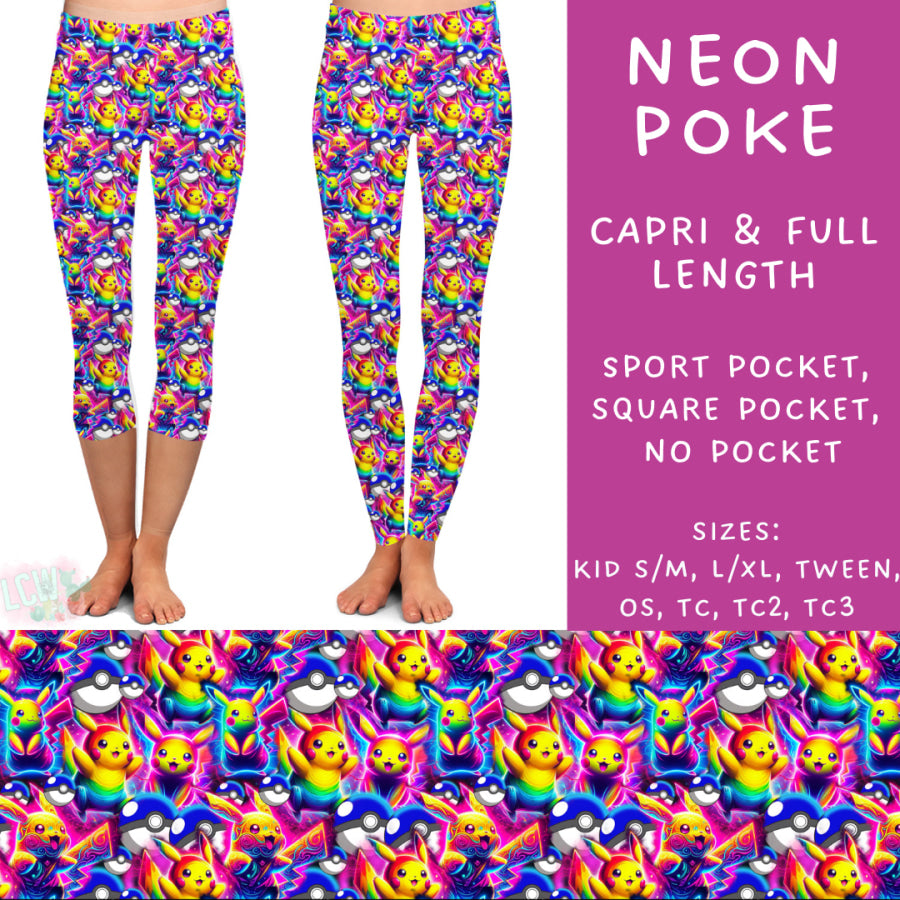 Preorder Custom Styles - Neon Poke - Closes 11 Oct - ETA late Dec 2024 Leggings