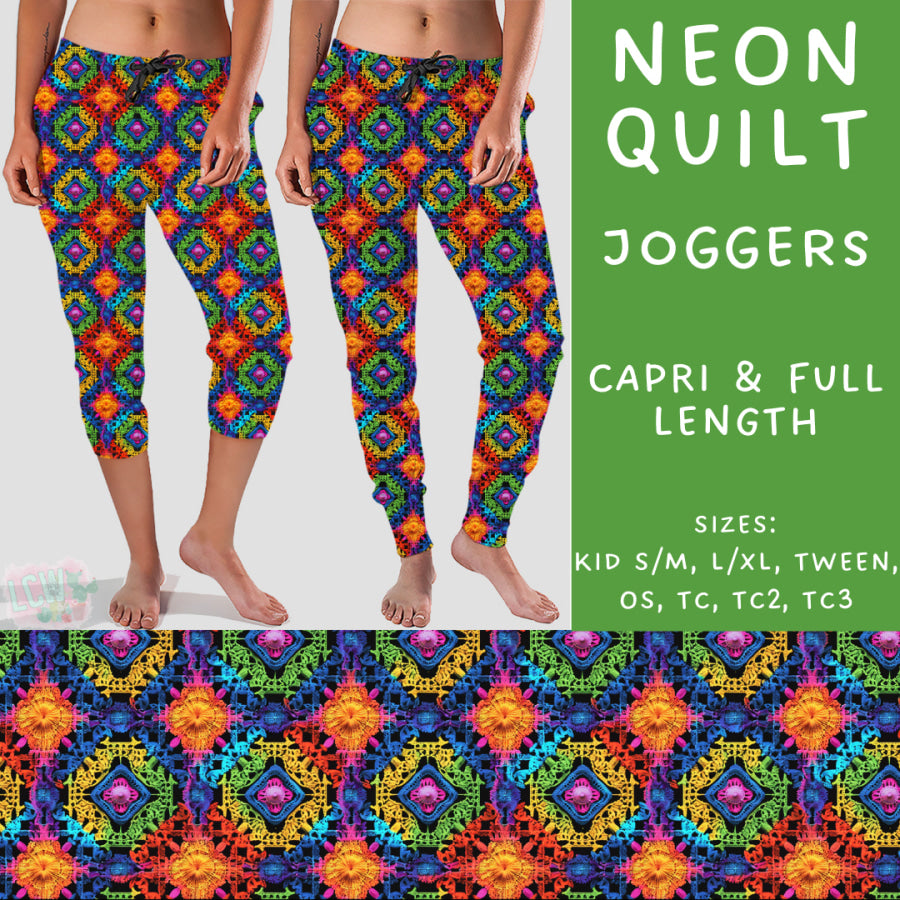 Preorder Custom Styles - Neon Quilt - Closes 10 Jan - ETA early Apr 2025 Leggings