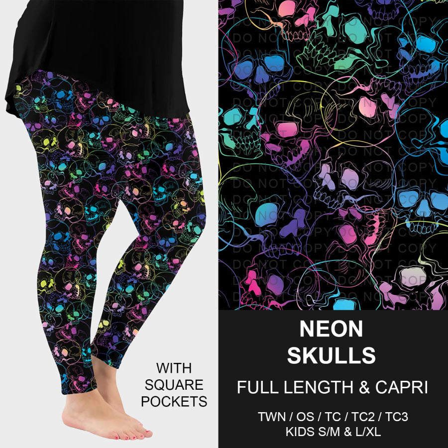 Preorder Custom Styles - Neon Skulls - Closes 23 Sep - ETA late Dec 2025 Loungewear