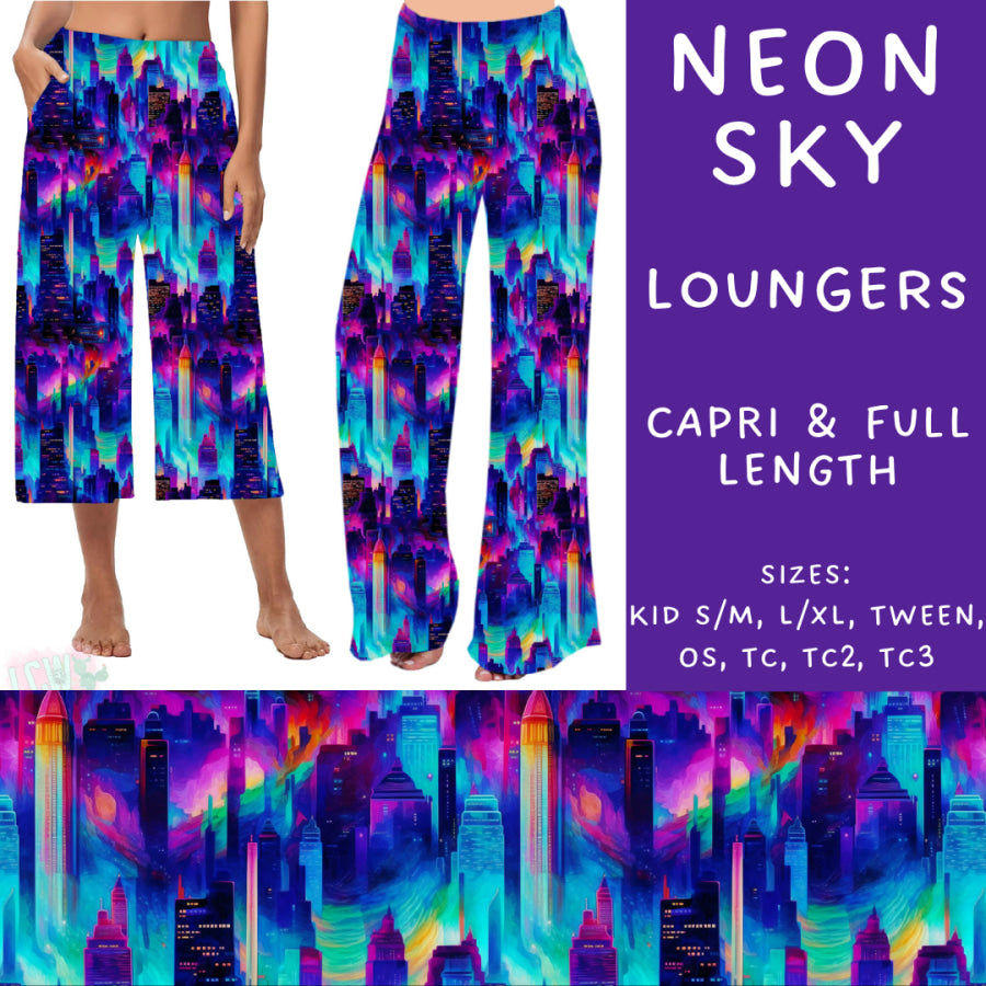 Preorder Custom Styles - Neon Sky - Closes 13 Nov - ETA late Jan 2025 Leggings