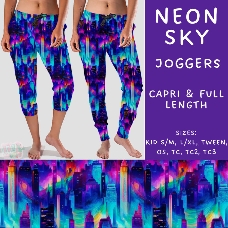 Preorder Custom Styles - Neon Sky - Closes 13 Nov - ETA late Jan 2025 Leggings