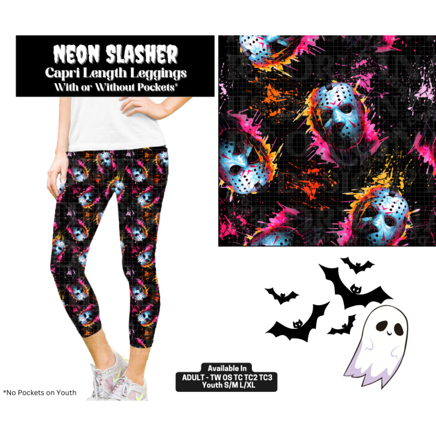 Preorder Custom Styles - Neon Slasher - Closes 28 May - ETA late Sep 2025 Leggings