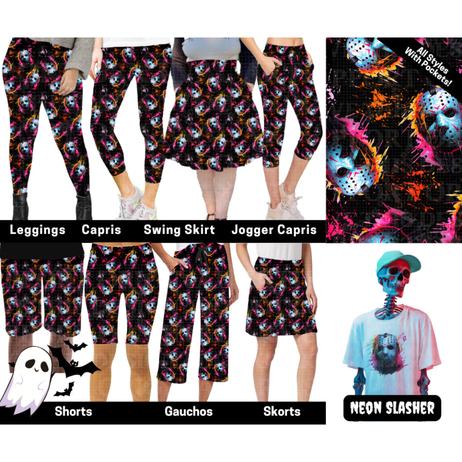 Preorder Custom Styles - Neon Slasher - Closes 28 May - ETA late Sep 2025 Leggings